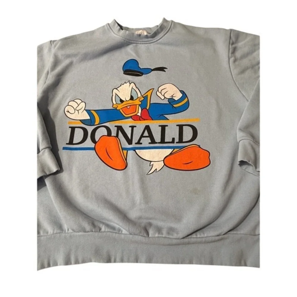 Disney Blue Donald Duck Sweater Size XL‎
